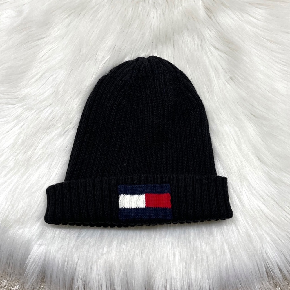 Vintage Tommy Hilfiger Foster Flag Beanie Knit Hat